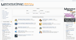 Desktop Screenshot of mechanicaldesigndirectory.com