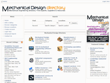 Tablet Screenshot of mechanicaldesigndirectory.com